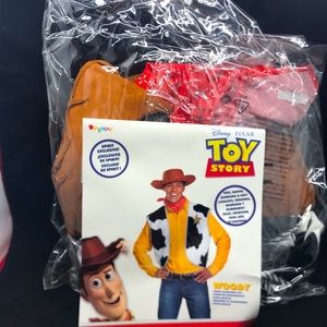 DISNEY TOY STORY MENS SIZE LARGE WOODY COSTUME